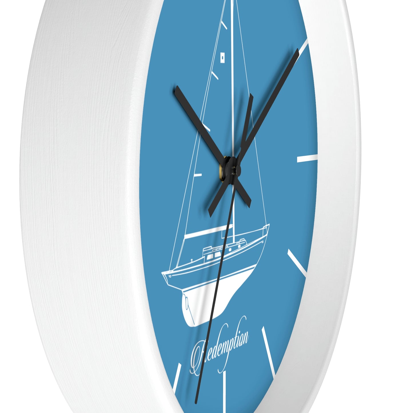 Custom Boat Wall Clock, 10" kitchen clock, office clock, unique boater gift