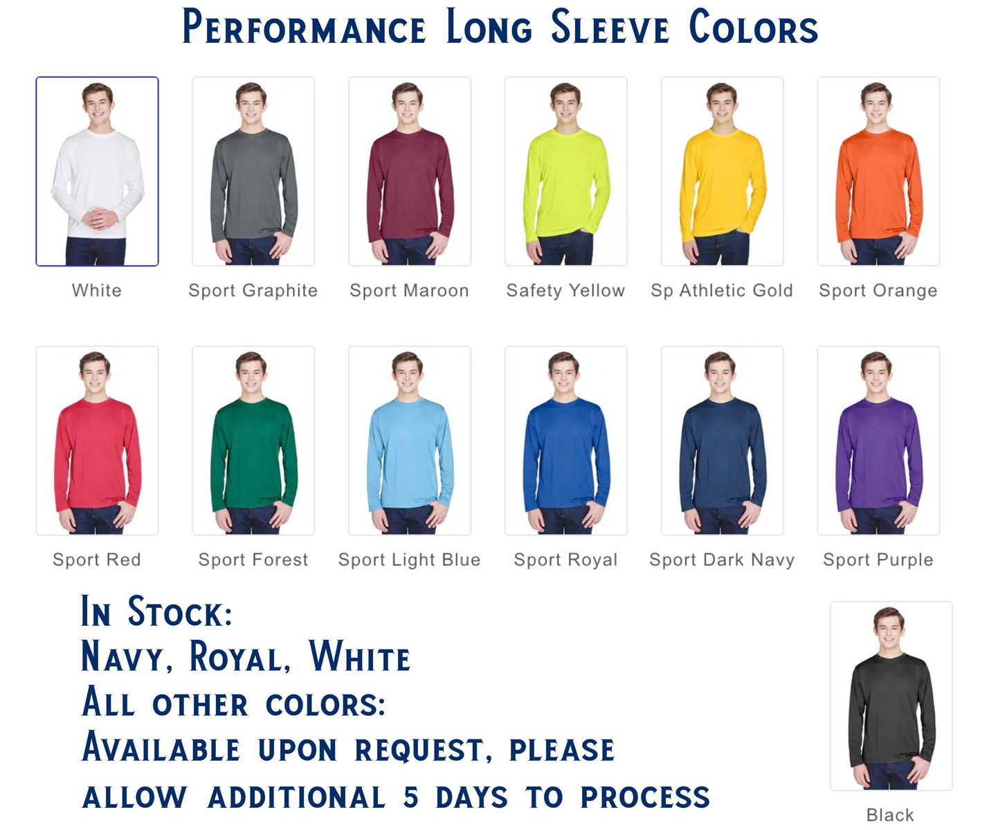 Star Class Performance Fabric Long Sleeve Boat Line Drawing Shirt