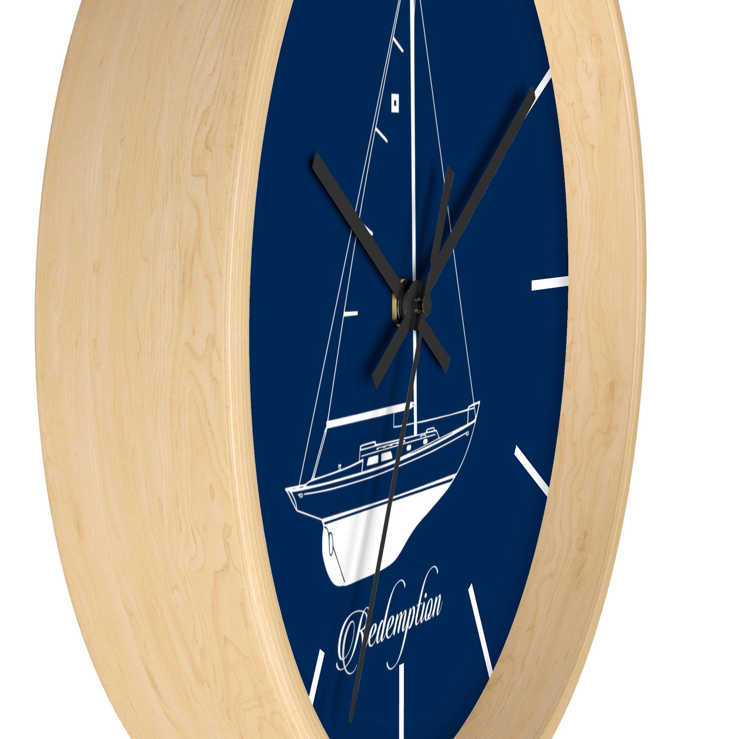Custom Boat Wall Clock, 10" kitchen clock, office clock, unique boater gift