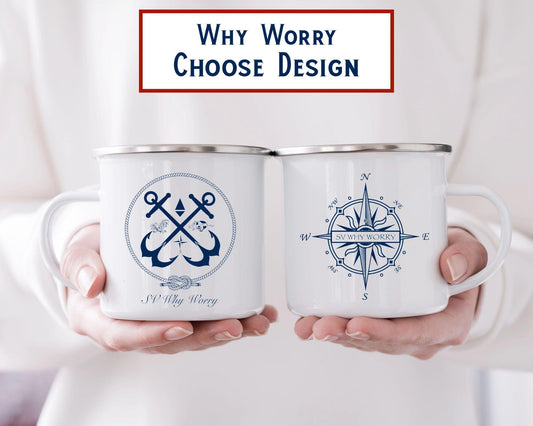 SV Why Worry - Metal Camp Mug