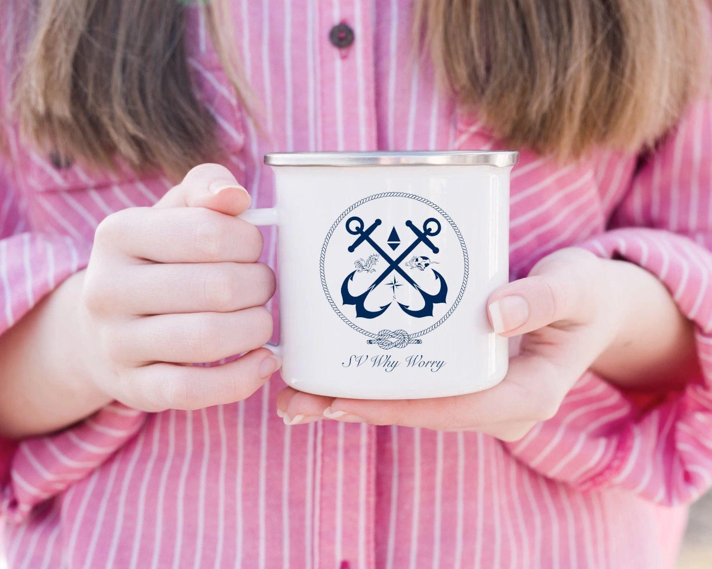 SV Why Worry - Metal Camp Mug