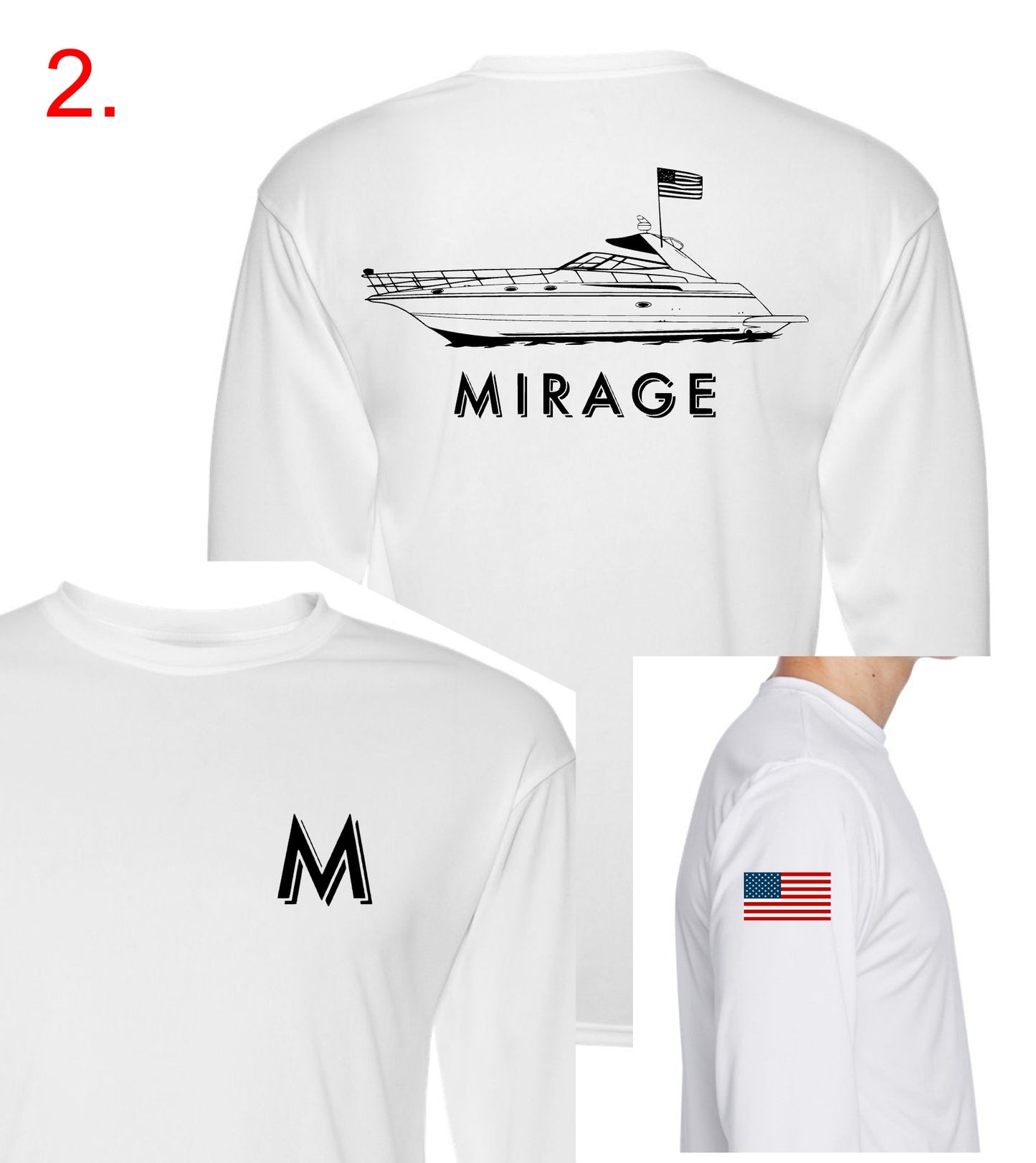 Mirage - 2 Custom Long Sleeve Shirts