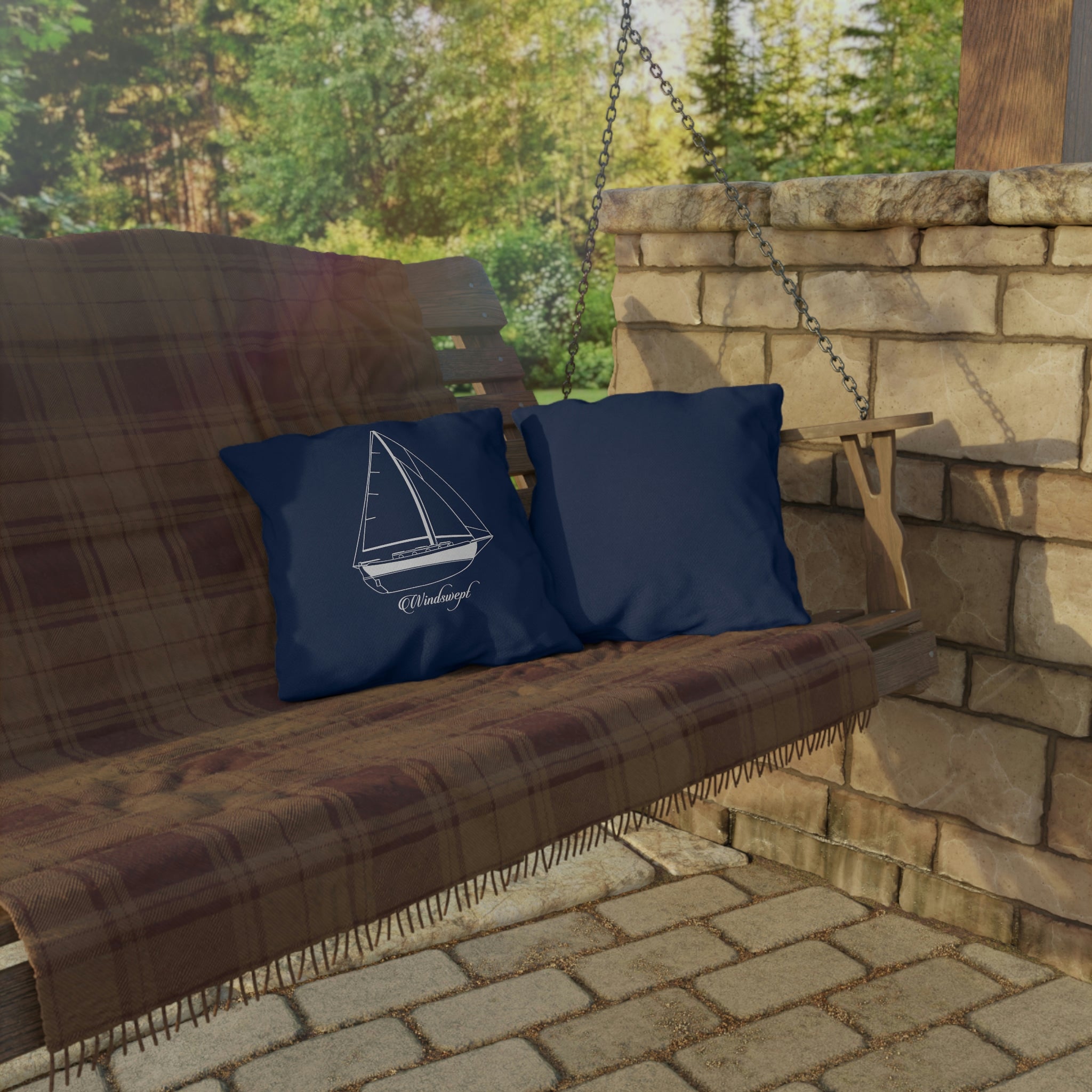 Custom boat outlet pillows