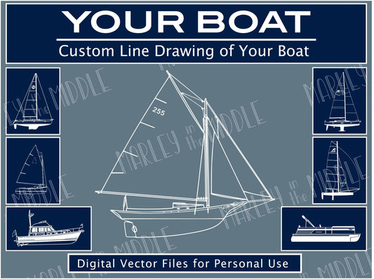 Digital Artwork of YOUR boat (not physical product)
