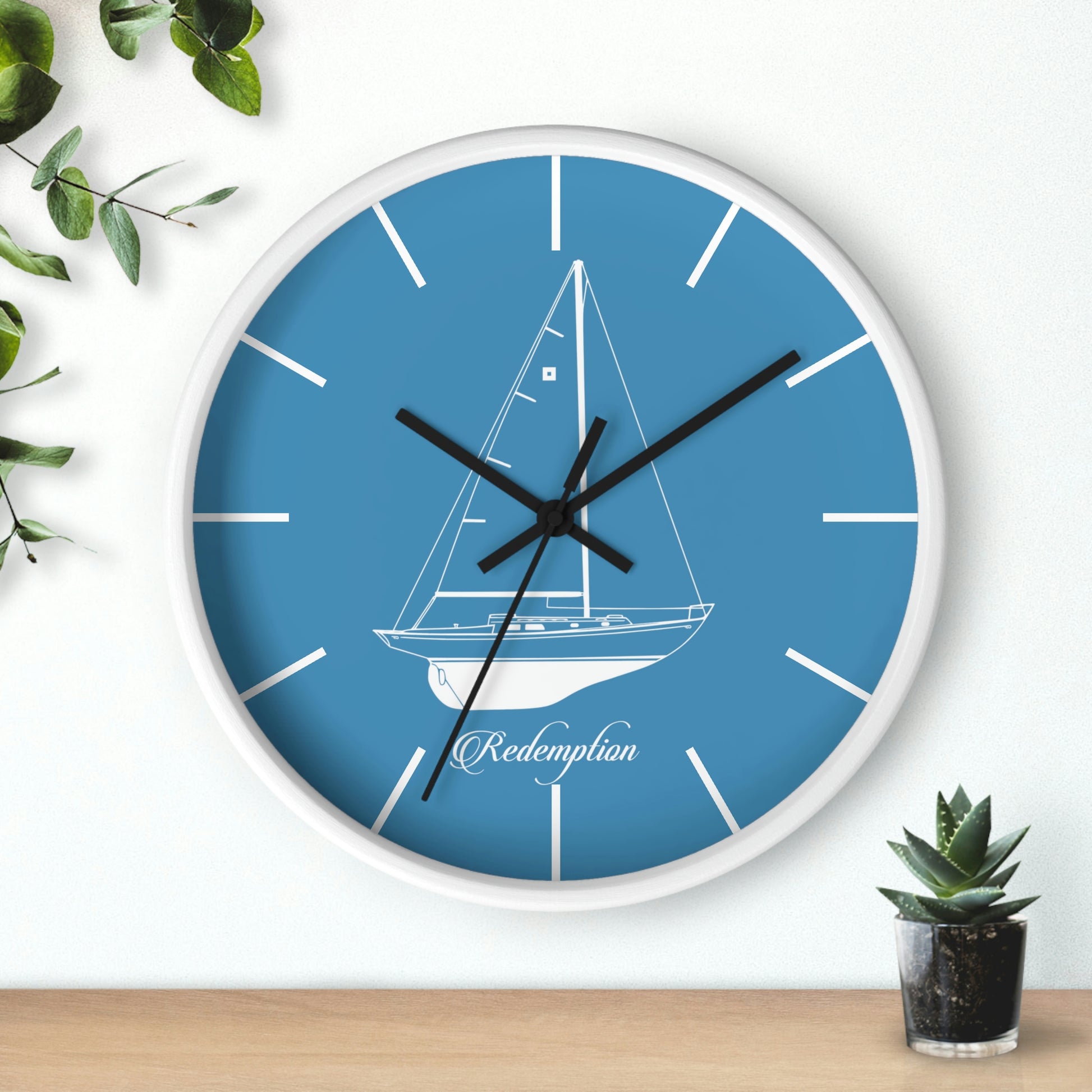 Custom Boat Wall Clock, 10 kitchen clock, office clock, unique